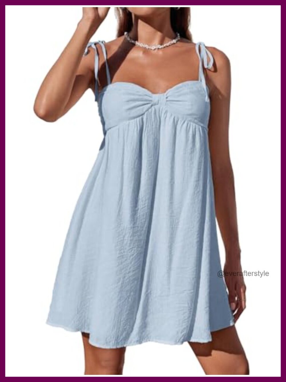 Narecte Women's Casual Summer Mini Slip Dress Spaghetti Strap Flowy